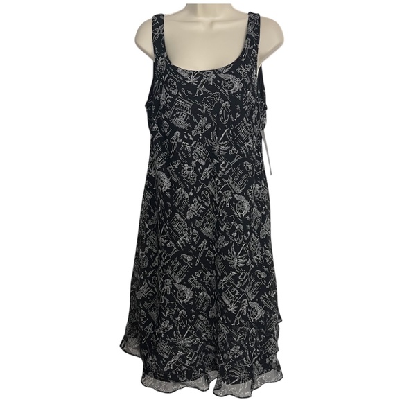 Scarlett Dresses & Skirts - Scarlett Midi Dress Sleeveless Black & White Juniors Size 13/14 NWT